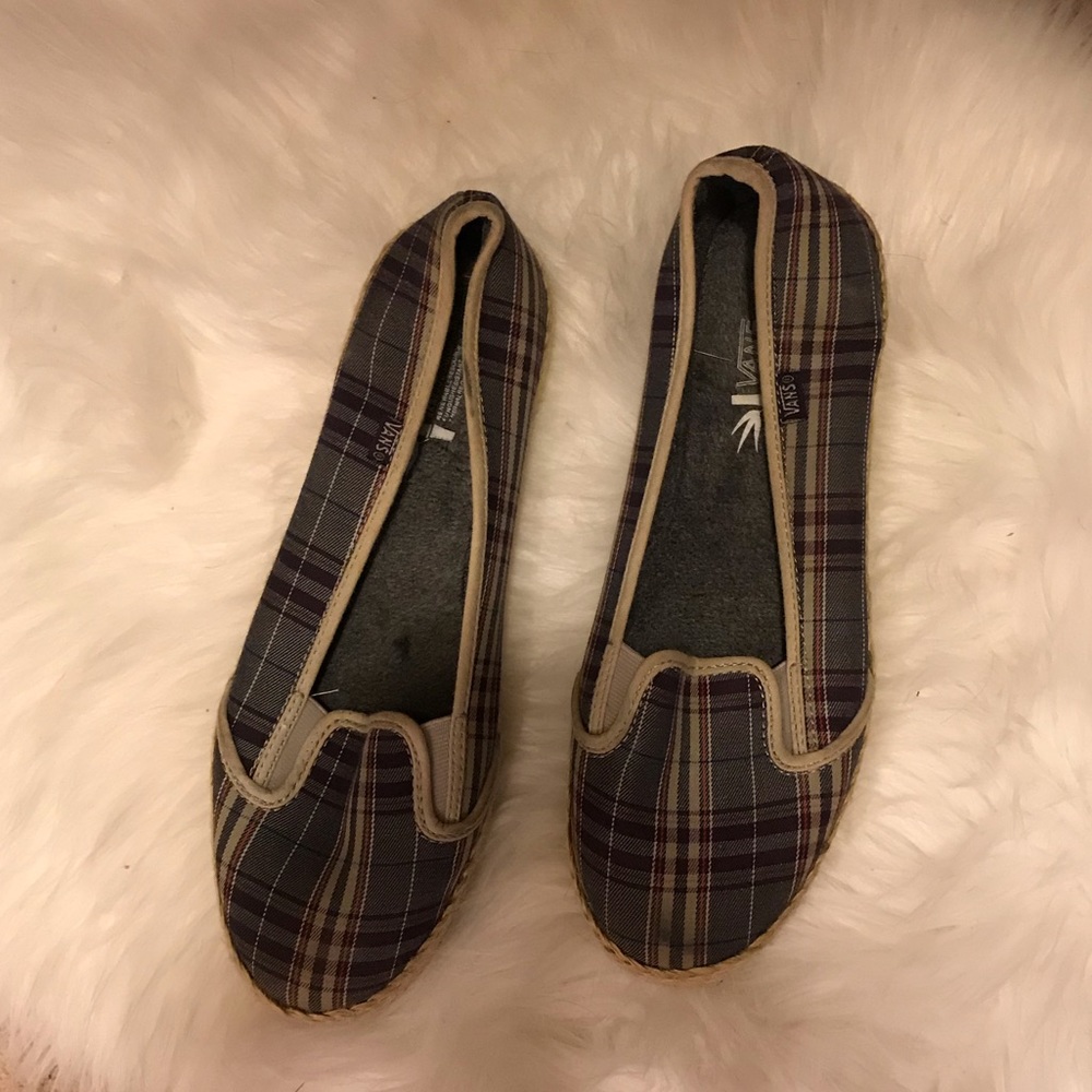 Plaid women’s Vans
